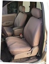 T782-Tan Waterproof 2001-2004 Tacoma Pair of Flat Bucket Exact Seat Covers in
