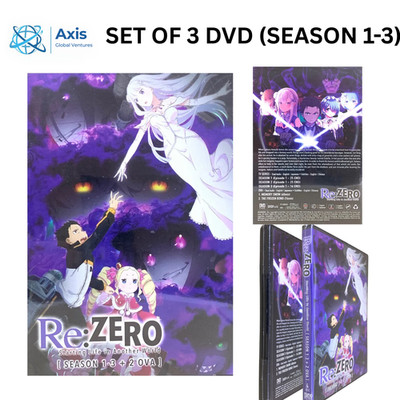 Re Zero -Starting Life in Another World Season 1-3 +OVA Anime DVD (English Dub)