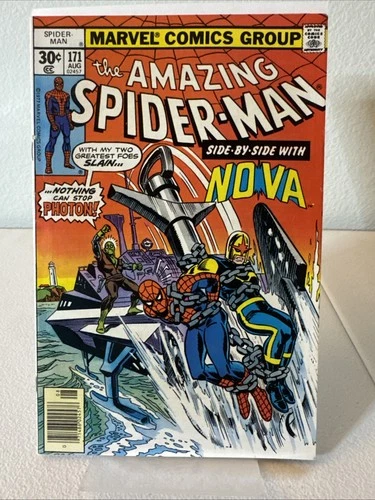 Amazing Spider-Man # 171 - 1977  (Nova) - VF 8.0 - 8.5