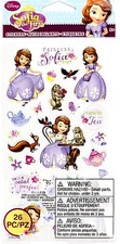 RETIRED EK Success Disney SOFIA THE FIRST Flat Stickers Princess CHECK AUCTIONS!