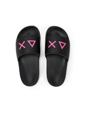 Sun68 Women's Slippers Slippers Logo Black - X36210-11