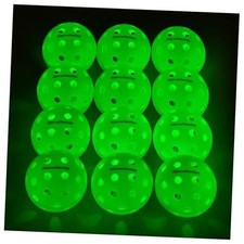 LED Light Up Pickleball Balls,Glow in The Dark Outdoor Pickleballs, High 6