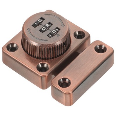 1Set Durable Stainless Steel Cabinet Password Lock Coffee Color Combination Lock