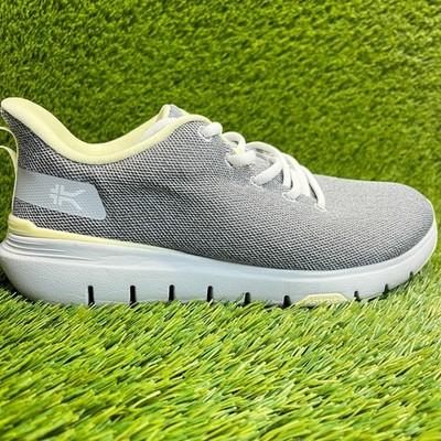Kuru Flex Via Womens Size 9.5D Gray White Athletic Running Walking Shoes Sneaker