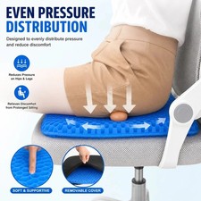 Gel Seat Cushion Pressure Relief Honeycomb Non Slip Office Chair Car Seat Cushio Gel Seat Cushion Pressure Relief Honeycomb Non Slip Office Chair Car Seat Cushio