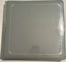 Creative Memories 12x12 Album/Scrapbook Silver With Silver Foil Trim Open Spine