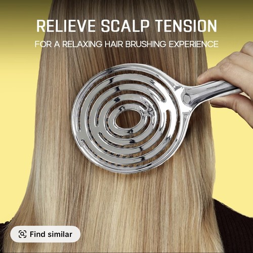 HALOVIDA Hollow Round Bristle Brush - Anti-Static Massage Brush - Picture 6 of 6