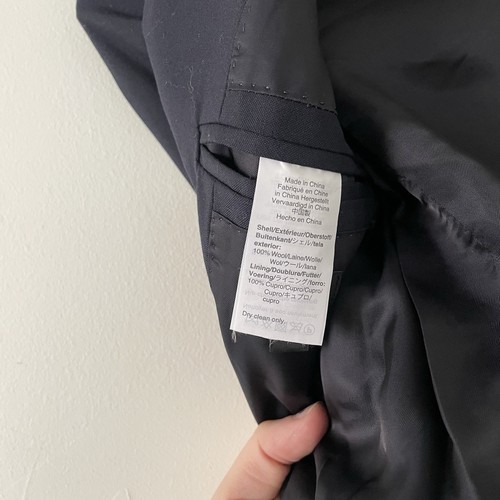 J. Crew Crewcuts Navy Blue Ludlow Loro Piana Italian Wool Suit Jacket Size 7 - Picture 6 of 6