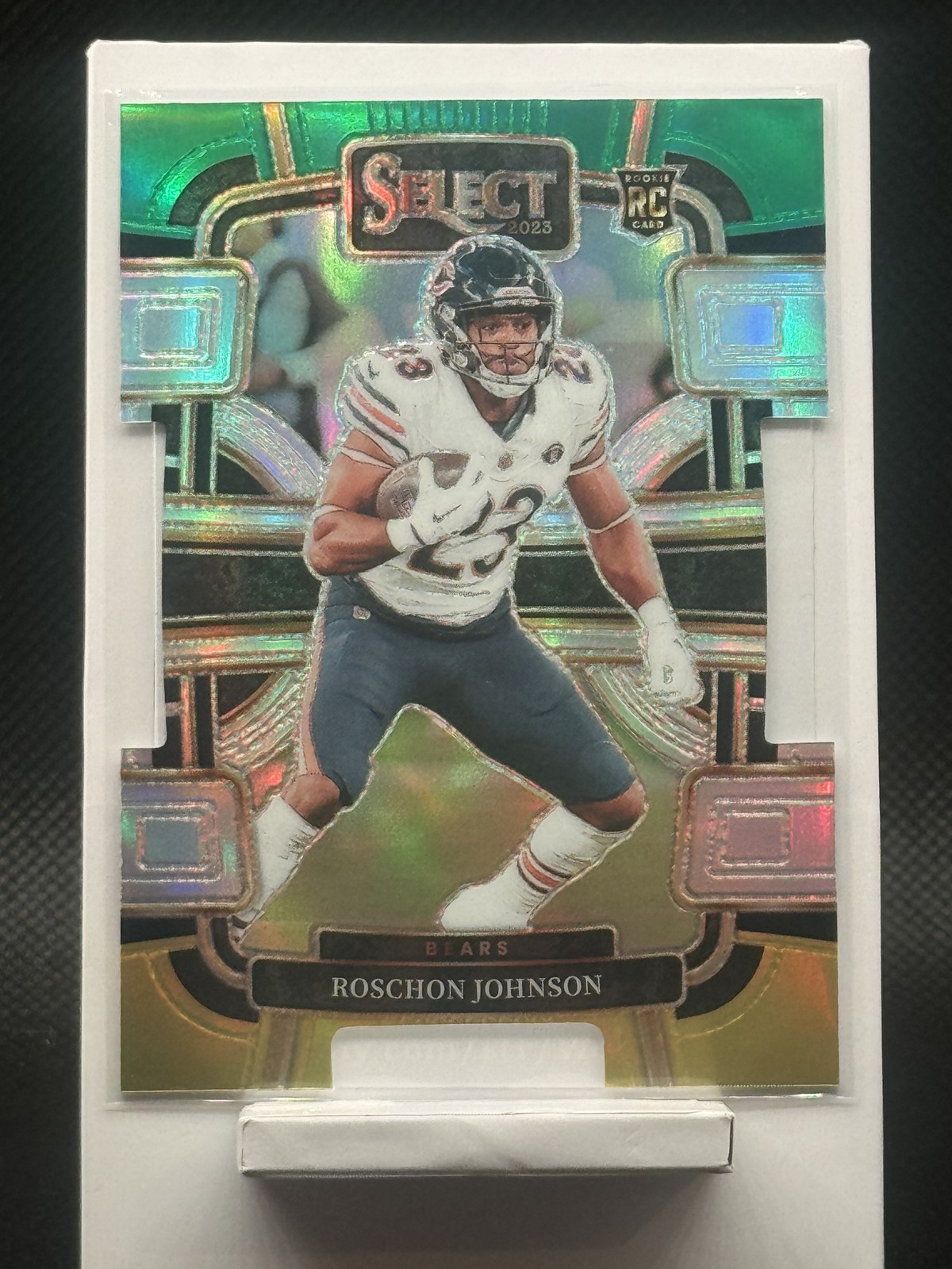 2023 Panini Select - Roschon Johnson (RC) Concourse #19 Green Yellow Die-Cut