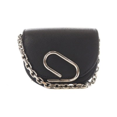3.1 Phillip Lim ALIX Mini Card Case On Chain Calfskin Black