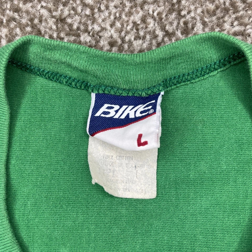 Camiseta de fútbol americano para hombre Eastern Athletic Dept Michigan grande verde años 80 de colección Foto 4 de 4
