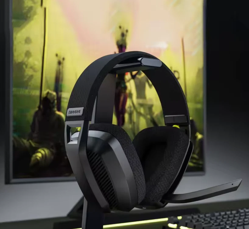 BINNUNE 2.4GHz Wireless Gaming Headset with Mic for PS5 PS4 PC Mac Playstation - Image 2 of 4
