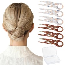 6 PCS 2.83 in Small French Hair Pins for Women, Prestige Hair Pins for All Hair,
