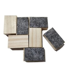 12 Pcs Mini Size Wood Felt Chalkboard Eraser Blackboard Chalk Eraser for Home...