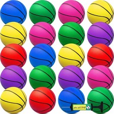 42Pcs 5" Mini Basketball Balls Bulk Small Basketball Set