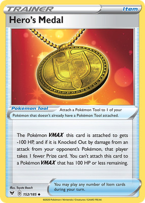 Hero's Medal 152/185 - Vivid Voltage - Normal