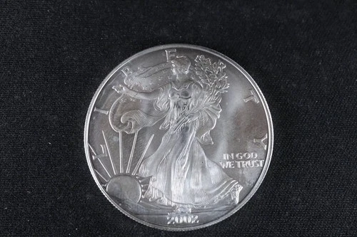 NobleSpirit GEM BU 2002 American SILVER Eagle .999 1oz