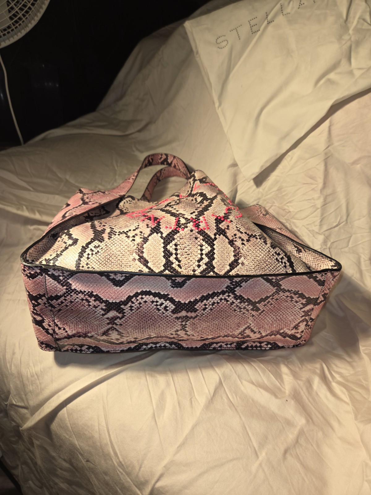 stella mccartney Python Print Tote Bag W/ Matchin… - image 6