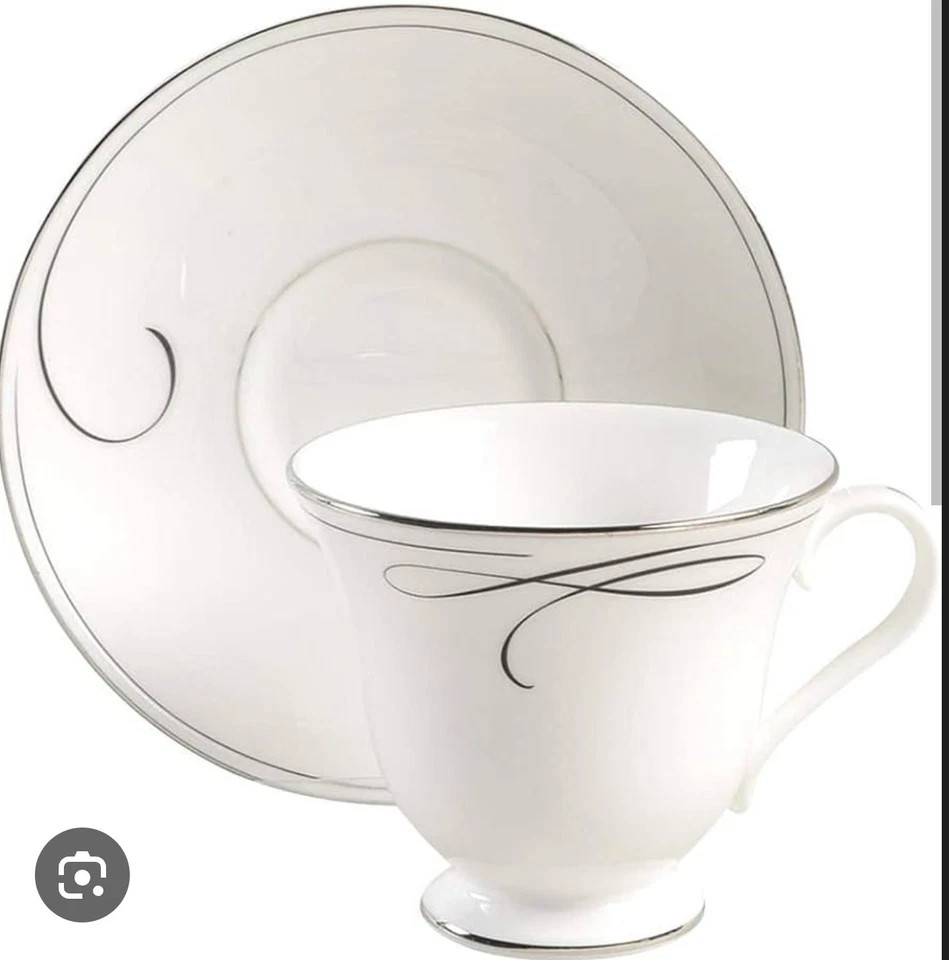 Juego de cena Waterford Ballet Ribbon 5 piezas porcelana fina de hueso Foto 3 de 3