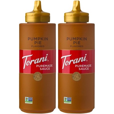 Pumpkin Pie Sauce 2-Pack for Desserts and Coffee Drinks, 16.5 Oz Each