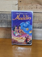 Walt Disney Home Video Aladdin VHS 1992 Classic NTSC G English Clamshell
