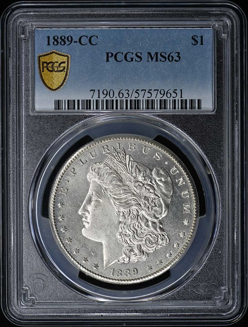 1889-CC $1 Morgan Dollar PCGS MS63