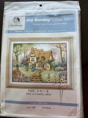 Joy Sunday Cross Stitch Kit - FA063 32063 Country Cabin
