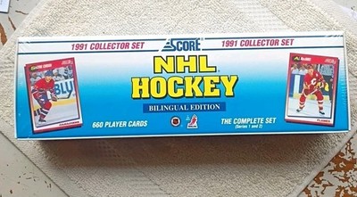 1991 SCORE NHL HOCKEY BILINGUAL EDITION FACTORY SEALED SET SERIES 1 AND 2