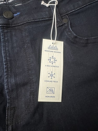 Twillory Jeans Men 38x32 Black Tailored Fit Technical Denim Straight Performance - Picture 3 of 10