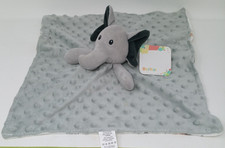Boritar Elephant Lovey Security Blanket 14 x14 Soft Minky Dot Plush Baby