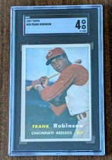 1957 Topps Frank Robinson Cincinnati Redlegs Baseball Card #35 SGC 4 VG EX