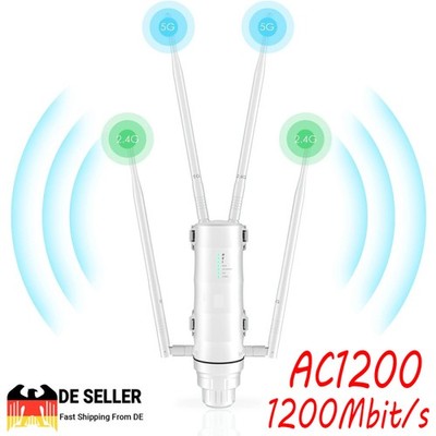 Wavlink AC1200 Outdoor WLAN Repeater Extender Dualband WiFi Long Range Access DE
