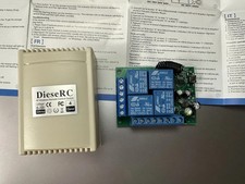 Modulo  Rele Con Telecomando 220/12 V  10A  4 Moduli Relè 2 Telecomandi