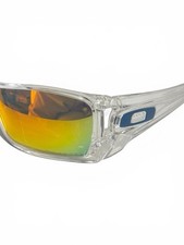 Oakley Batwolf Wrap 2026 Sunglasses Clear Plastic Frame Mirrored OO9101-07