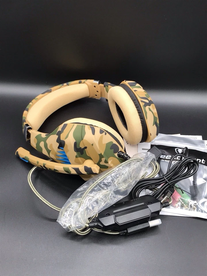 Beexcellent Pro Gaming Headset GM-500 Wired Multi-Platform Camo NEW - Image 3 of 4