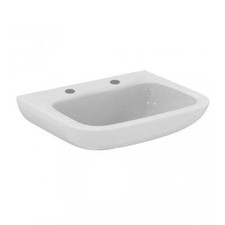 Armitage Shanks Portman 21 Wall Hung Basin No Overflow 600mm Wide - 2 Tap Hole