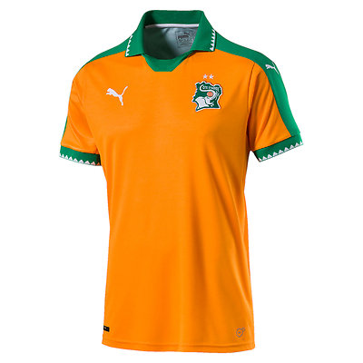 Soccer Jersey Orange / Green / White 