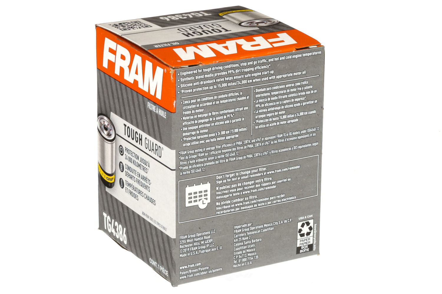 Engine Oil FilterTough Guard Fram TG4386 eBay