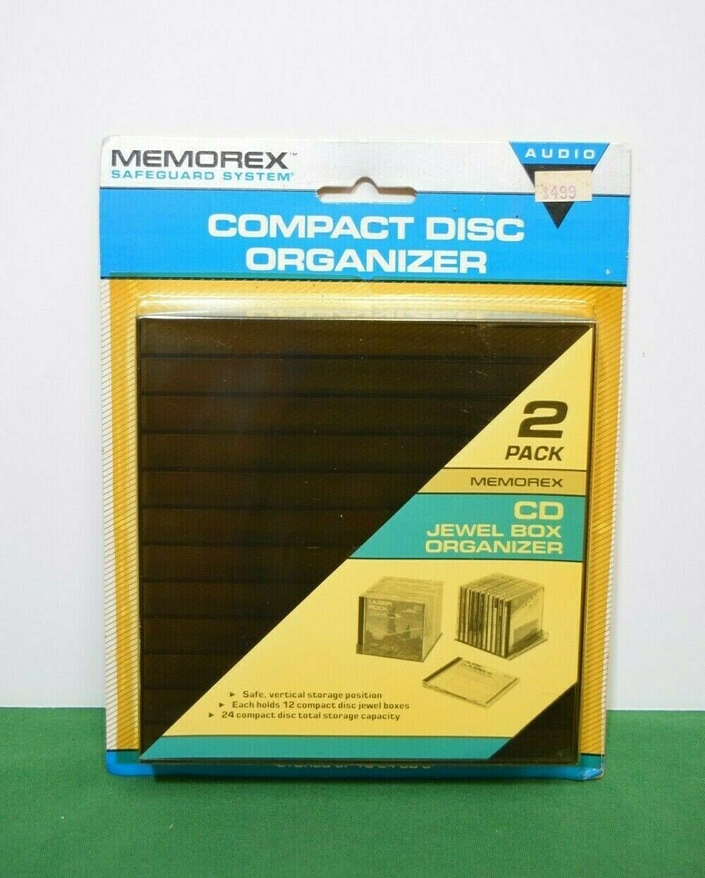 Memorex Compact Disc Organizer 2 pack CD Jewel Box In original packaging.