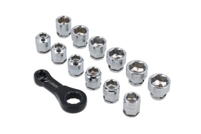 Laser Tools 9138 Ratschen-Drehmomentadapter mit flachen Stecknüssen 13-teilig