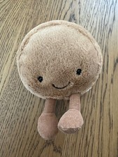 Jellycat Amuseable Macaron Chocolate Brown Plush Rare HTF Retired
