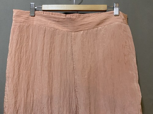 NWOT HOUSE OF HARLOW Women Elastic Hi-Rise Crinkled Wide Leg Pants Size XL Pink - Picture 2 of 13