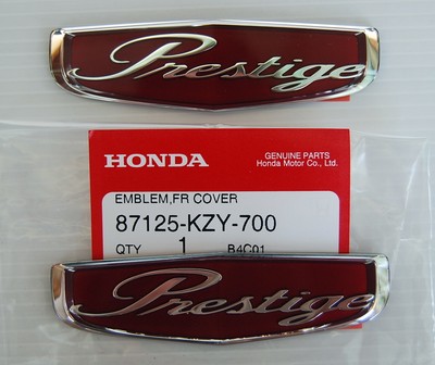 PCX PRESTIGE X2 FRONT EMBLEM BADGE RED/CHROME HONDA OEM GENUINE by 