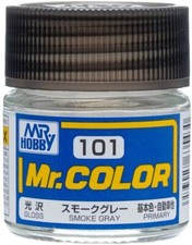 Mr. Hobby C101 Mr. Color Gloss Smoke Gray Lacquer Paint 10ml - US Fast Ship