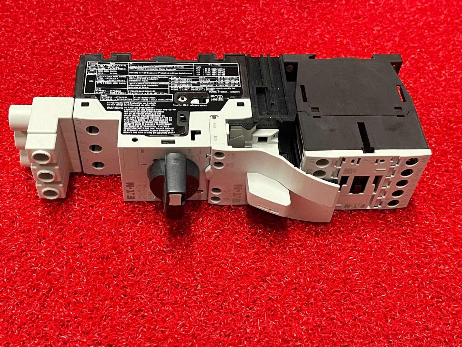 Eaton XTFC1P6BBTD Manual Motor Starter CMC Type F FVNR 24-27VDC Coil