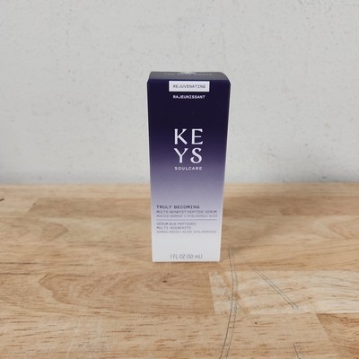 NEW SEALED ALICIA KEYS SOULCARE TRULY BECOMING MULTI BENEFIT PEPTIDE SERUM 1. OZ