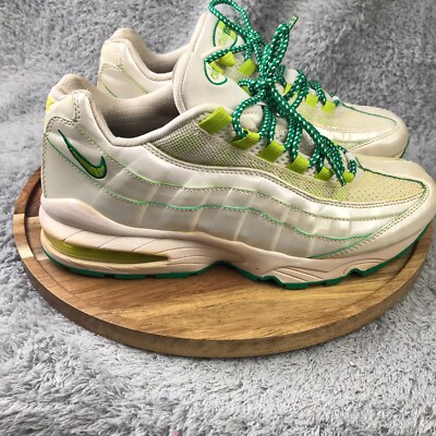 Nike Air Max 95 Sneakers Womens White/Green Athletic Shoes 336620-131 