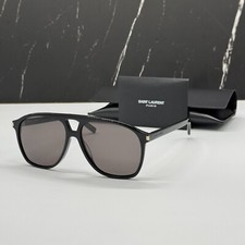 NEW SL596 001 SAINT LAURENT DUNE SL 596 BLACK AVIATOR SUNGLASSES SAINT LAURENT