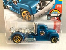 Hot Wheels TURBINE TIME - 2016 Hot Trucks #147 - BLUE Variation, METAL Base