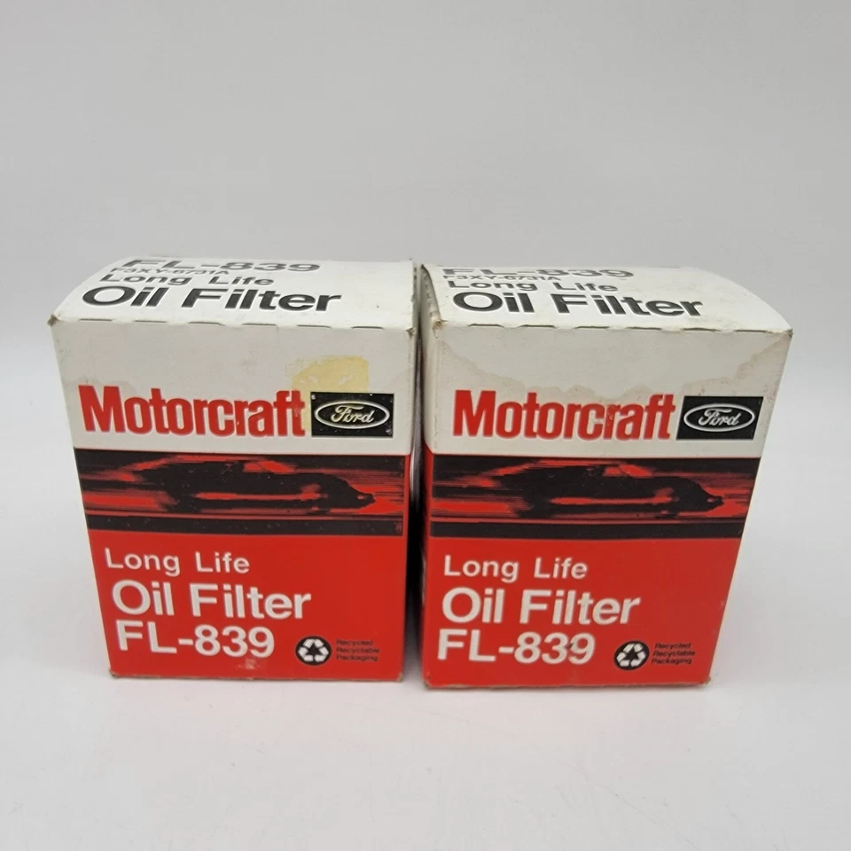 Filtro de aceite de motor Motorcraft FL-839 para Nissan 15208-55Y00 1986-2009 lote de 2 Foto 3 de 4